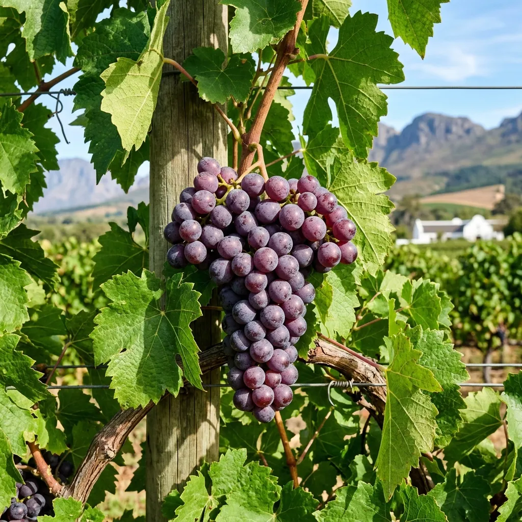 Healthy grape bunch representing yield and money